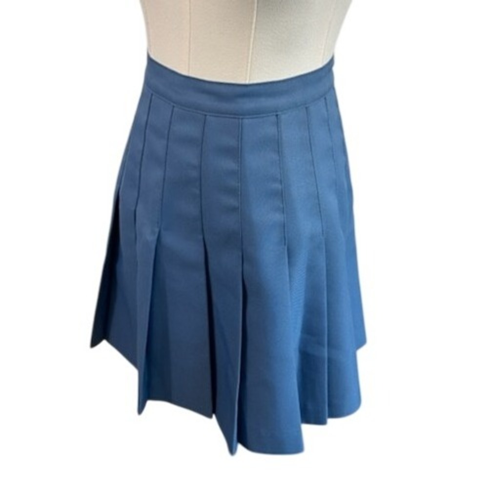 Pleated Mini Skirt Women's Size 14 Blue Tennis Pickleball Schoolgirl Style